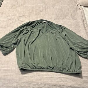 Lucky Brand Sage Green Women's Blouse